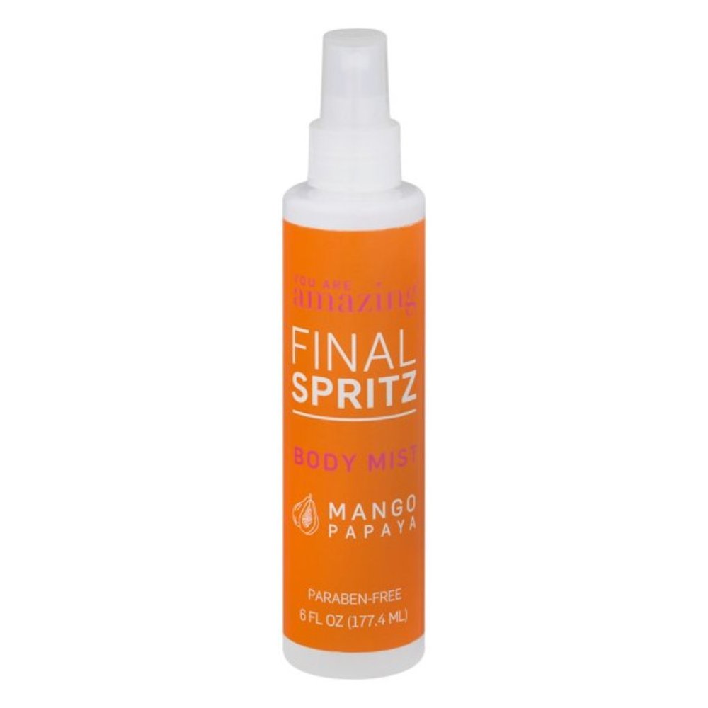You Are Amazing Mango Papaya Body Mist, Paraben Free, Cruelty Free 6 oz